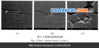 A类裂纹横断面形貌