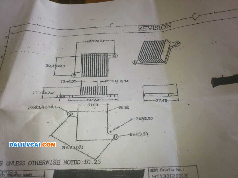 铝合金散热器图纸