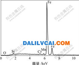 磁化焙烧-磁选精矿中正常磁铁矿的EDX图谱