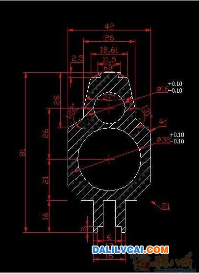 工业铝型材截面图