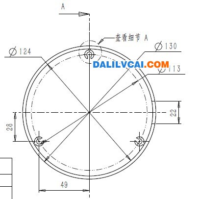 外径128-150mm左右的铝管截面图