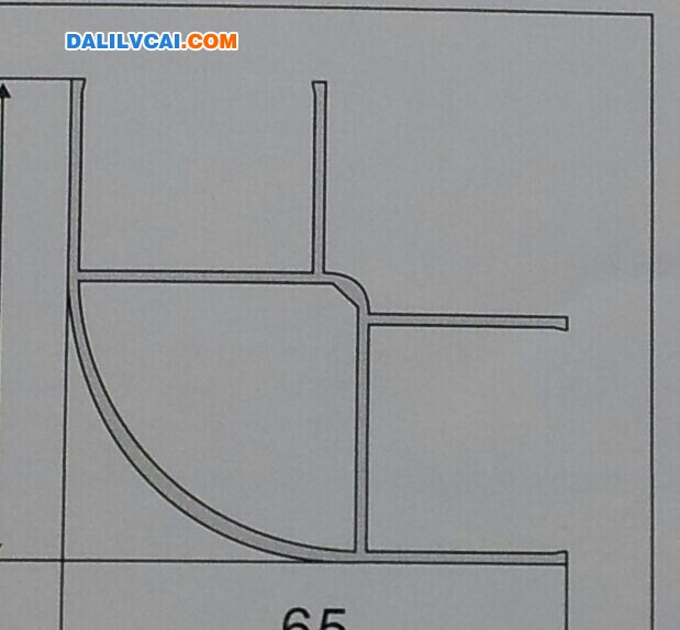 门窗铝型材截面图