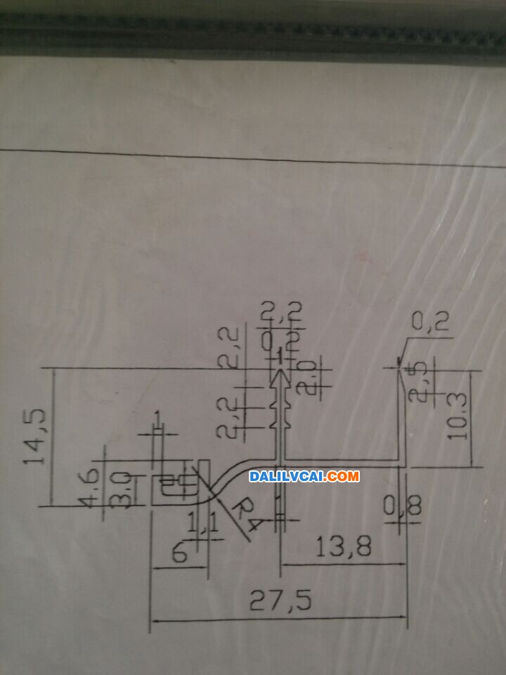 地板压条铝型材截面图