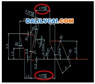 铝型材标准槽口尺寸图