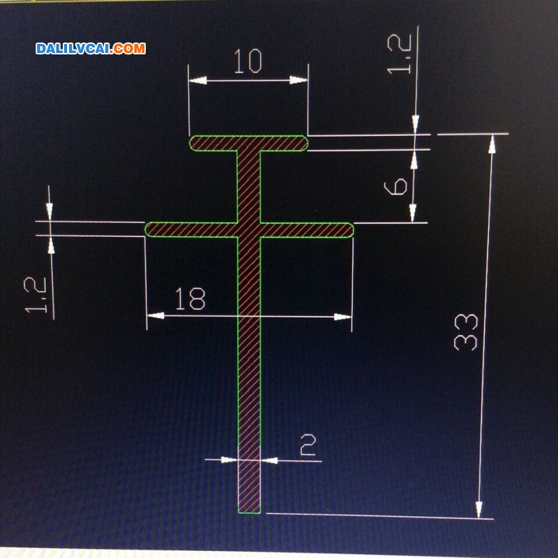 工业铝型材截面图