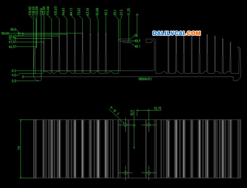 散热器铝型材图纸