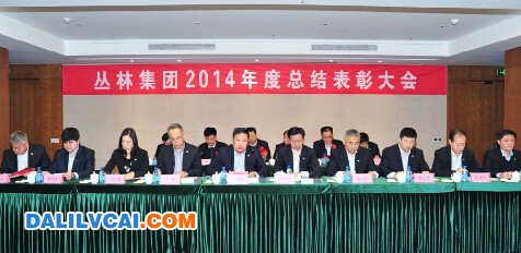 丛林铝材总结2014年展望2015大会现场图