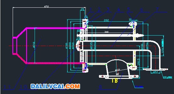 高速燃烧器结构示意图