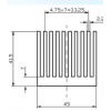 谁有这款45mm宽的梳形散热器铝材