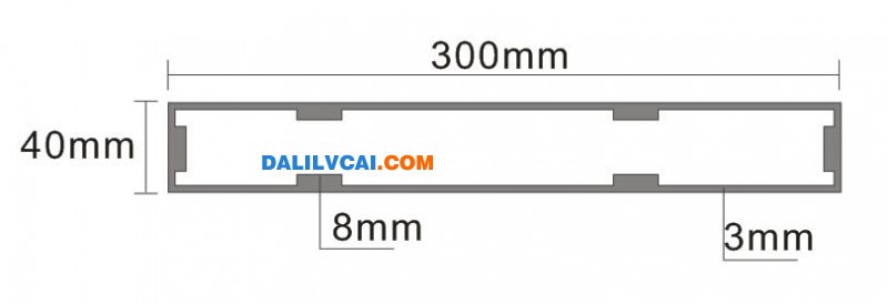 300mm*50mm的铝扁通