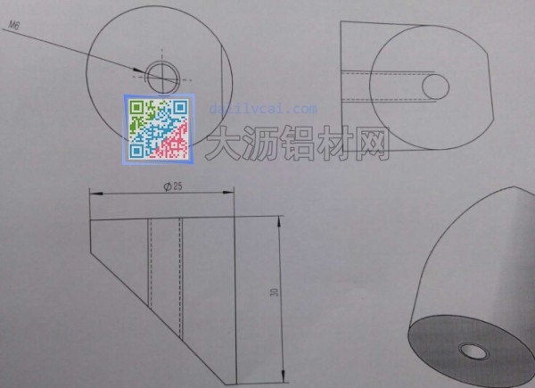 直径25mm铝管型材