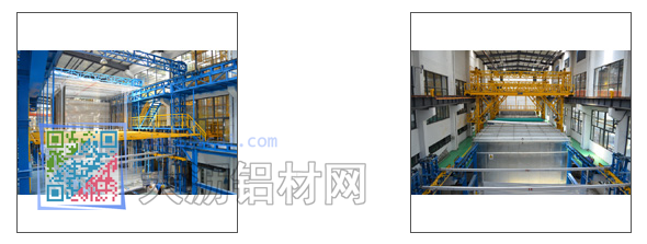 元宸机械制造的8.5米铝材生产线复合式上料