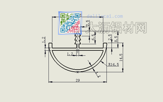 29mm宽家具铝材