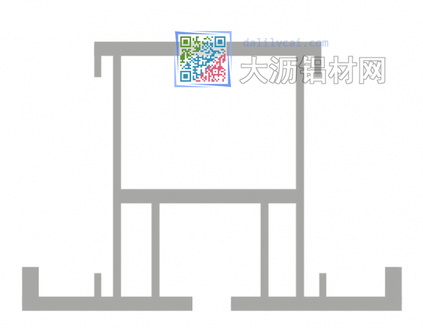 工业铝型材截面图