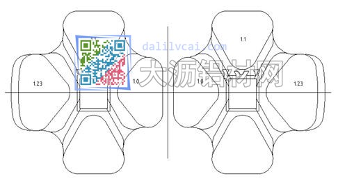 铝材模具分流孔大小示意图