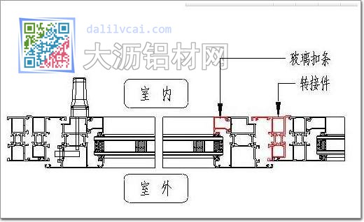 内开窗翻转成外开窗，扣条安装在室外一侧