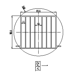 高难工业用换热器铝材截面图