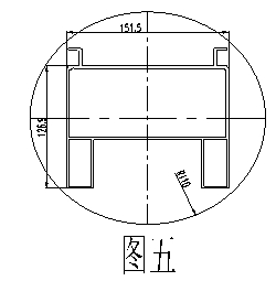 工程用大盖板铝型材截面图