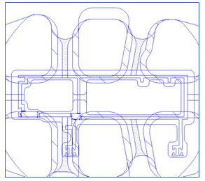 模具设计室使用AutoCAD设计图