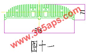 大型散热器铝材截面图